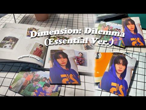 Видео: ‑ˏˋ🌿ˊˎ‑ распаковка альбома ENHYPEN - Dimension: Dilemma (Essential Ver.) | kpop album unboxing