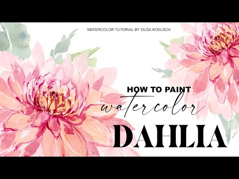 Видео: ЭКСКЛЮЗИВ! Акварельные осенние цветы ЛЕГКАЯ живопись