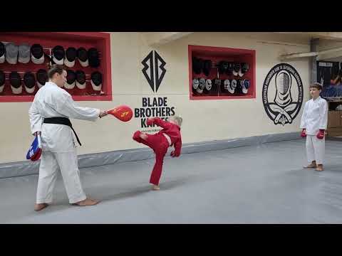 Видео: Реакция и дистанция в карате (отработка Маваши и ура Маваши )