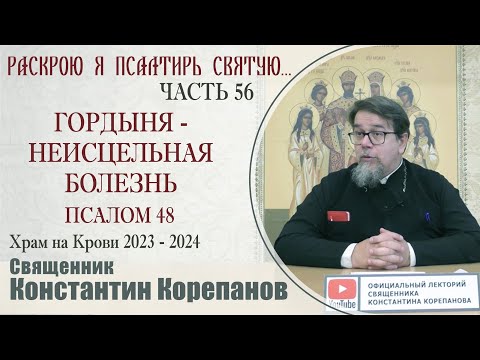 Видео: Часть 56 цикла бесед иерея Константина Корепанова "Раскрою я Псалтырь святую..."   (4.12.2023)