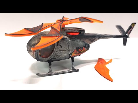 Видео: Корги ремонт Batcopter №925. Ультразвуковая сварка пропеллера. Литая модель игрушки.