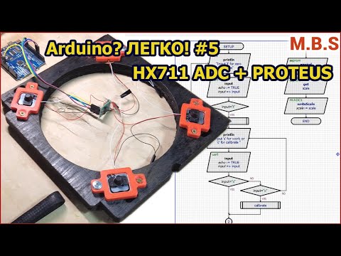 Видео: Arduino в Proteus БЕЗ Написания Кода. HX711 и тензодтчики. Делаем электронные весы