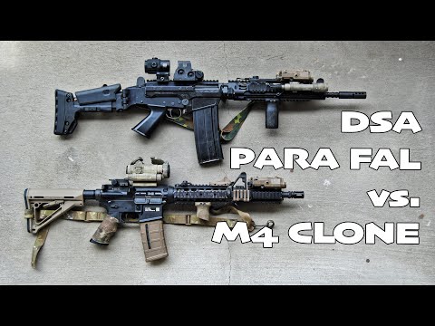 Видео: БИТВА ЧЕРНЫХ ВИНТОВОК: AR15 против FAL