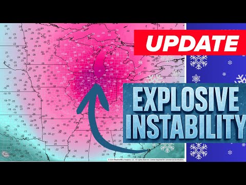 Видео: Полярный вихревой лепесток, создающий эффект суперзарядки снега