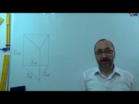 Видео: g110105 Площа повної поверхні прямої призми Задача 6