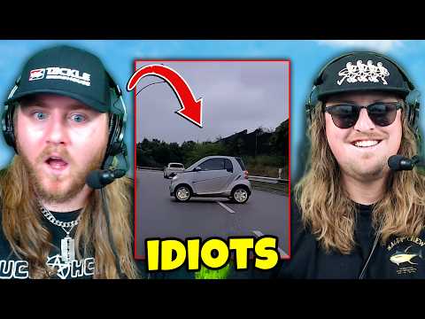 Видео: Идиоты в машинах сошли с ума