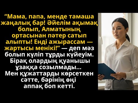 Видео: күйеуім “пәтердің жартысы менікі!” деді, бірақ мен құжаттарды көрсеттім... Әсерлі әңгіме