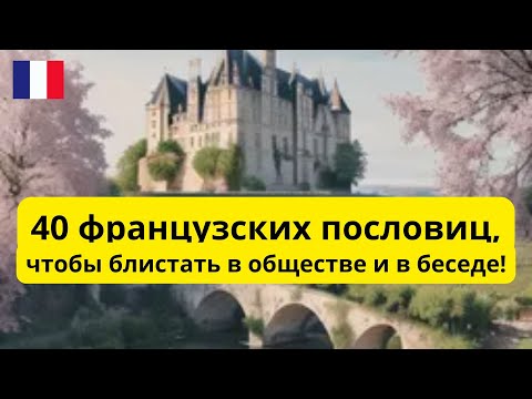 Видео: 40  ПОСЛОВИЦ французских, чтобы блистать в обществе и в беседе.