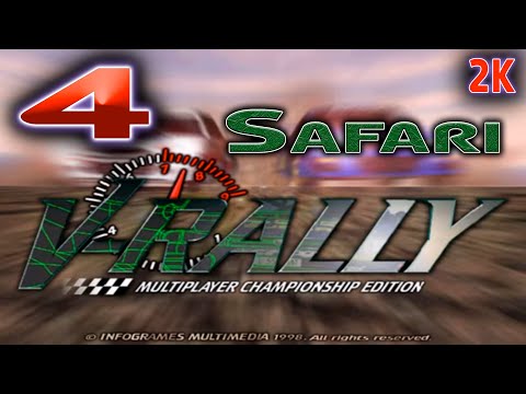 Видео: V-Rally: Multiplayer Championship Edition 🔵 Прохождение 🔵 № 4 Safari ( Сафари ) 🔵 2k