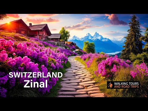 Видео: Циналь Швейцария 🇨🇭 Тур по швейцарской деревне 🌞 Красивые деревни в Швейцарии 🚡 4k видео