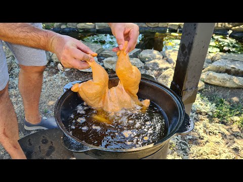 Видео: Жареная курица - в Казане с картошкой