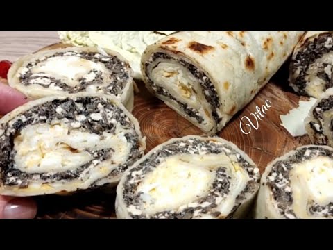 Видео: Рулет из ЛАВАША с грибной начинкой/Lavash roll with mushroom filling