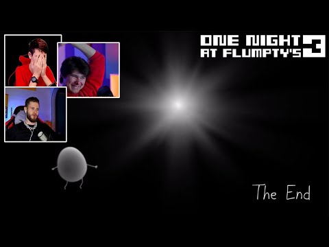 Видео: Реакция Летсплейщиков на Хорошую Концовку в One Night at Flumpty's 3