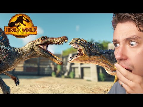 Видео: Команда Гибридов против Команды Естественных Динозавров в Jurassic World Evolution 2