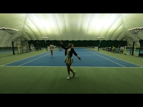 Видео: теннис пары || dickий микст || 2.5 - 3.0 NTRP