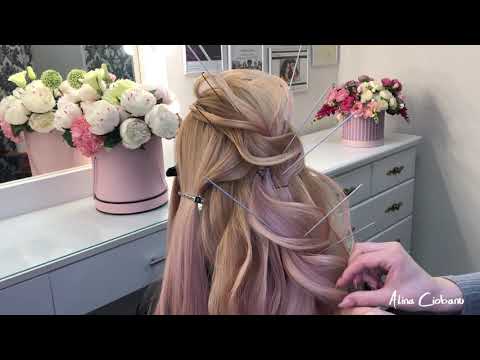 Видео: Wedding Hair Style. Coadă Grecească. Tutorial pas cu pas. Греческая Коса. #hairstyle