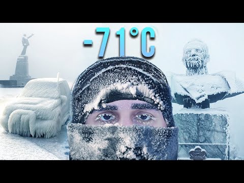Видео: Часовая прогулка по самому холодному городу в мире (-71°C, ЯКУТСК)
