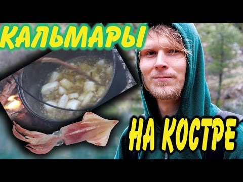 Видео: КАЛЬМАРЫ НА КОСТРЕ