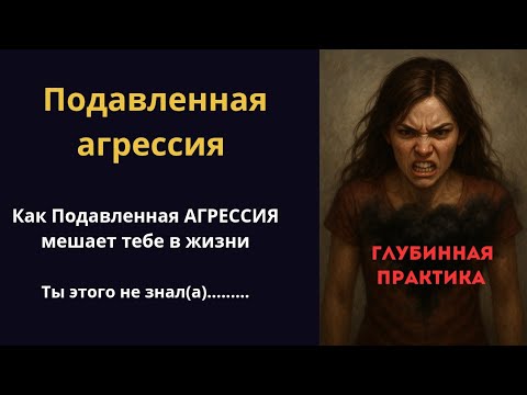 Видео: Подавленная агрессия. Узнай есть ли она в тебе? Практика -избавься от агрессии и преврати ее в силу.