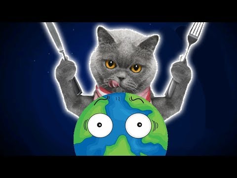 Видео: Котик Едун и съедобная планета, мультик игра Детский летсплей, Tasty Planet #1