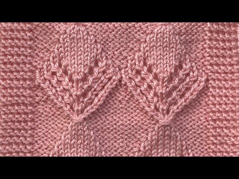 Видео: Нежный и очень легкий узор для вязания, свитеров, кофточек, кардиганов