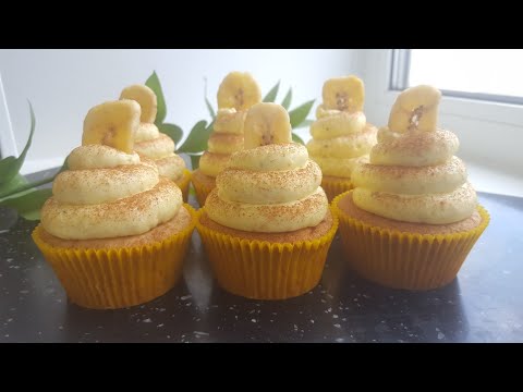 Видео: БАНАНОВЫЕ капкейки🍌вкусный и простой рецепт🍌 Banana cupcake recipe
