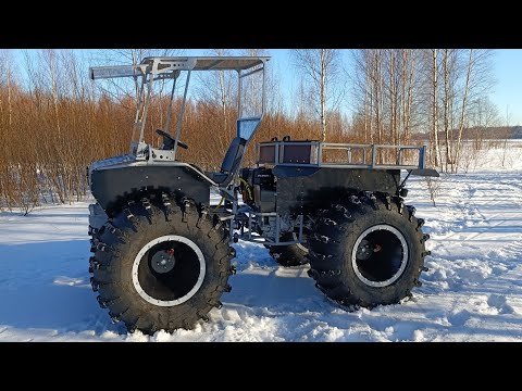 Видео: Обзор легкого вездехода переломки Ураган Дикарь 2022.03.18