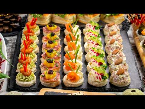 Видео: Топ-5 мини-канапе — быстрый и вкусный рецепт закуски