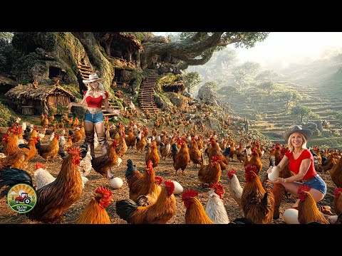 Видео: Как выращивают миллионы органических кур – Невероятное разведение бройлерных цыплят на высокогорье