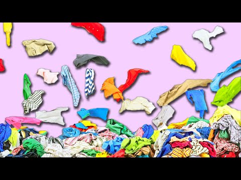 Видео: Старые свитера - Обрезки ткани - Переработка