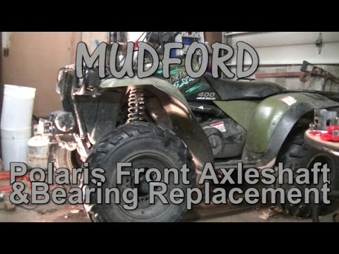 Видео: Замена вала и подшипника передней оси Polaris Sportsman
