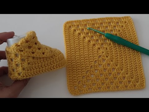 Видео: Как связать детские пинетки крючком - простая схема вязания пинеток крючком для начинающих.