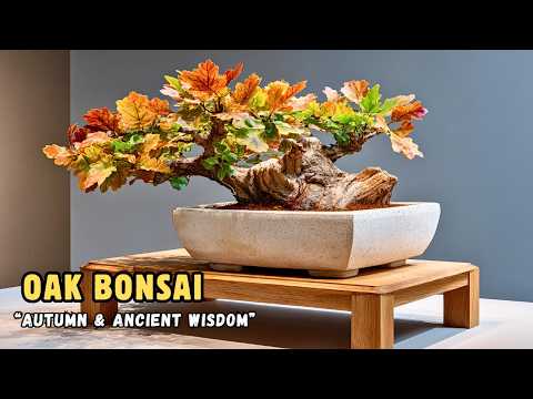 Видео: Дубовый бонсай осенью | Редкий стиль бонсай и древняя философия