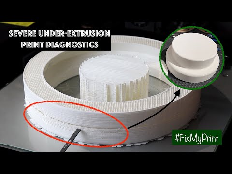 Видео: Как диагностировать и устранить серьёзную недостаточную экструзию #FixMyPrint