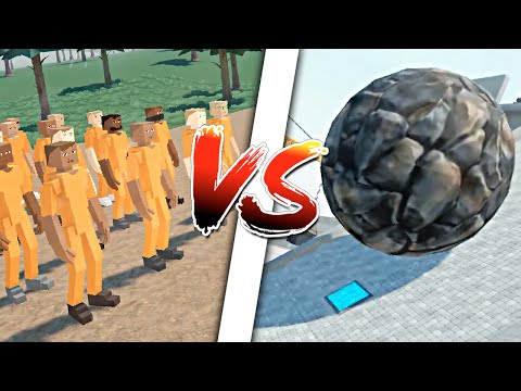 Видео: НПС ПРОТИВ КАМНЕЙ В ГОРБОКС! - GoreBox v15.0.0