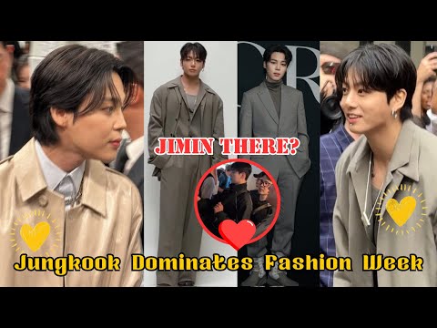 Видео: Jungkook ошеломил на Неделе моды! Чимин тайно сопровождал его? ✨