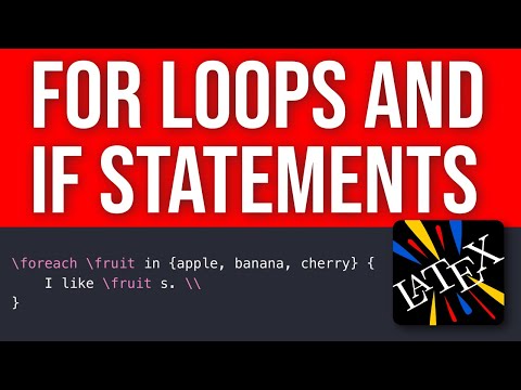 Видео: Основные циклы и условные операторы в LaTeX: руководство для начинающих (простое и мощное!)
