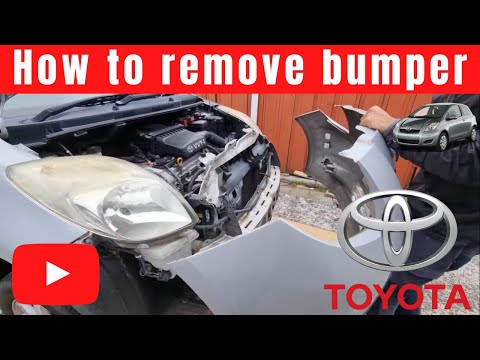Видео: Как снять бампер и фары Vitz/Yaris