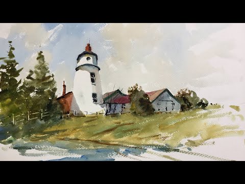 Видео: Как использовать цвет для усиления теней в акварели