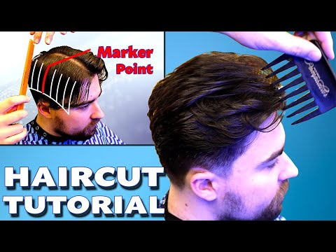 Видео: Пошаговое руководство по мужской стрижке | Как подстричь волосы средней длины | С конусом