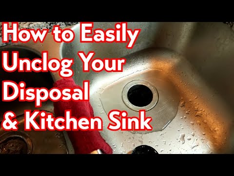 Видео: Засорился измельчитель мусора? Раковина засорилась? Вода не уходит?