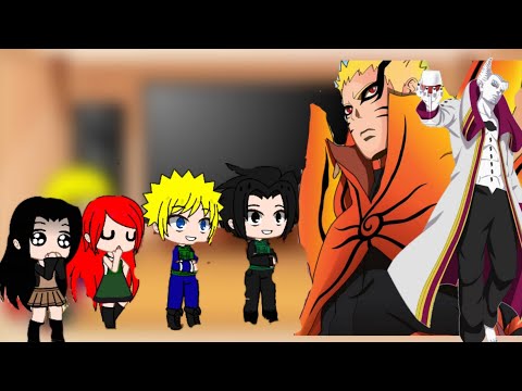 Видео: Реакция родителей Наруто и Саске на бой Наруто в режиме Бариона против Ишики