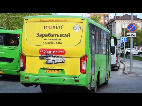 Видео: ПАЗ-320405-04 "Vector Next" || АН 517 72 || 37 маршрут || г. Тюмень