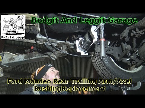 Видео: Как установить втулки полуоси/продольного рычага Ford Mondeo MK4 в гараже Bodgit And Leggit