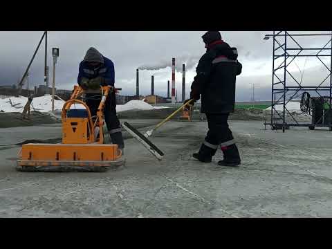 Видео: Полировка бетонного пола 1500м2