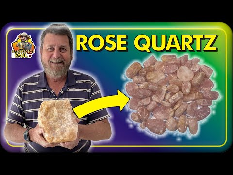 Видео: Как огранить и отполировать розовый кварц #кристаллы #геология #поиск камней #минералы #драгоценн...
