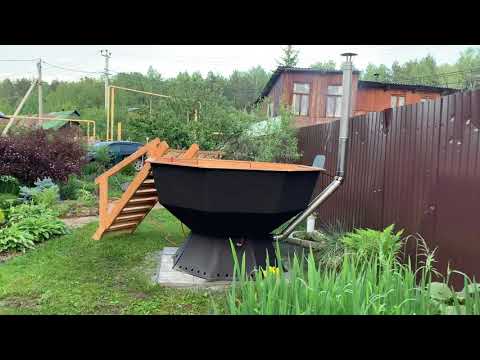 Видео: Банный чан на 8 человек с печью за 79900 рублей