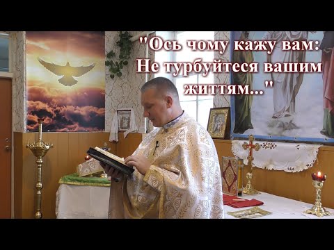 Видео: Ось чому кажу вам: Не турбуйтеся вашим життям... — о. Роман Братковський