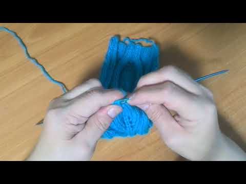 Видео: Узор спицами "Листья"