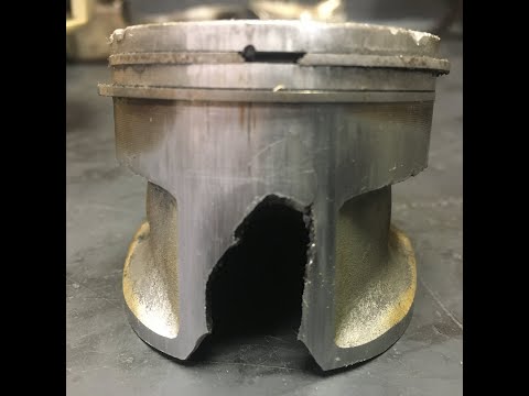 Видео: Штиль 462,как ломает поршень и картер